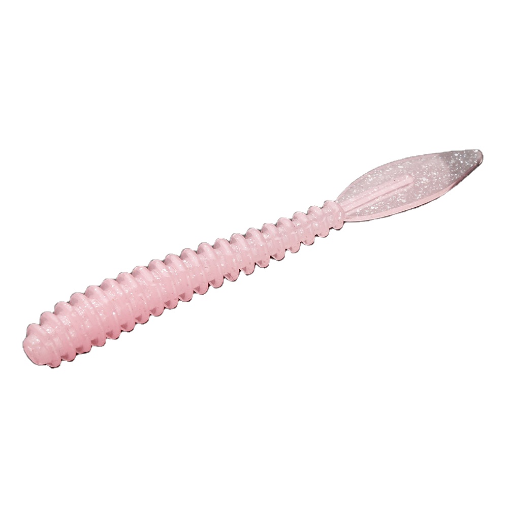 Cheery TP048 57mm 0.64g PVC Artificial Soft Worm Topwater Lure Luminous Float Fishing Bait for Kids-Saltwater & Freshwater Use – Worms & Grubs – view 1