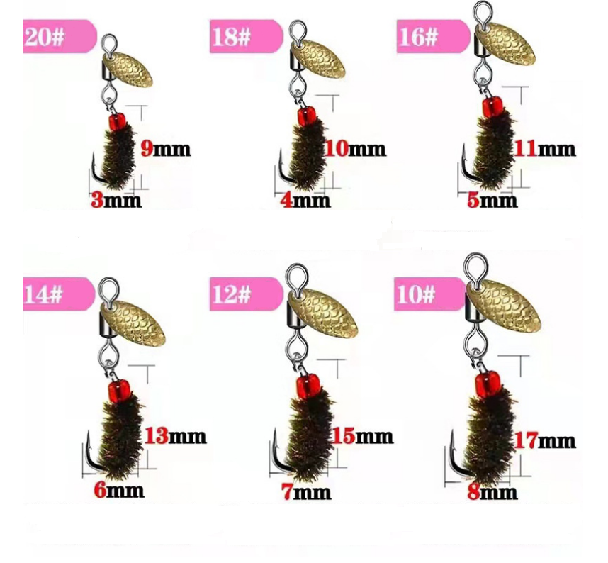 Fly Tying Bass Trout Spinner Metal Lure Sea Fishing Metal Lure Salt Water Fishing Wobbler Metal Baits Spinner Bait Bass Lure – Fishhook – view 2