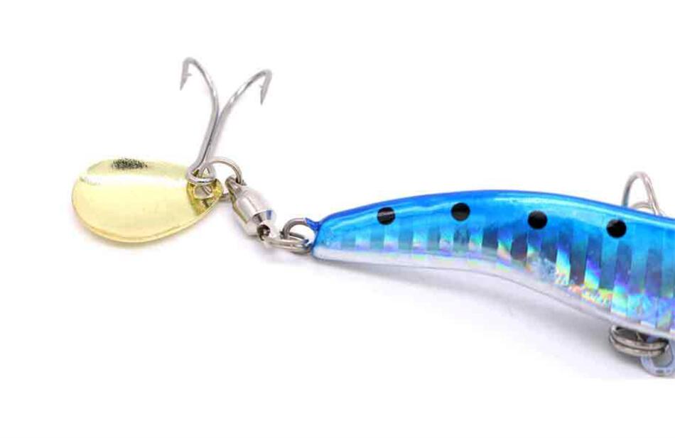 LureStorm Japan Metal Shrimp Jig Lure 13g 19g 28g 40g Metal Jig Spin Tail with Treble Hook and Spoon Saltwater Fishing Lure – Metal Lure – view 5