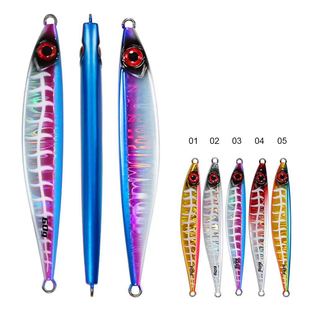 Jigging Pro Luminous Jigging Lure 40g 60g 80g 100g Shore Jig Lure for Mackerel Fish Hard Saltwater Fishing Lure Fishing Gear – Metal Lure – view 2