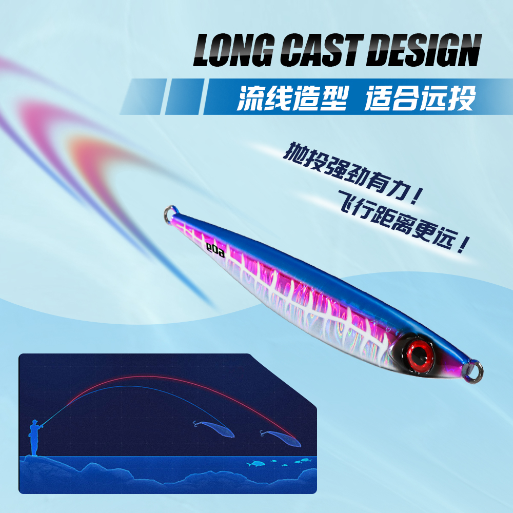 Jigging Pro Luminous Jigging Lure 40g 60g 80g 100g Shore Jig Lure for Mackerel Fish Hard Saltwater Fishing Lure Fishing Gear – Metal Lure – view 3