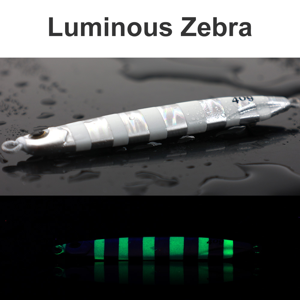 Jigging Pro Luminous Hard Lead Jigging Lure 40g 60g Slow Pitch Jig for Saltwater Sea Fishing Lure Artificial Bait – Metal Lure – view 3