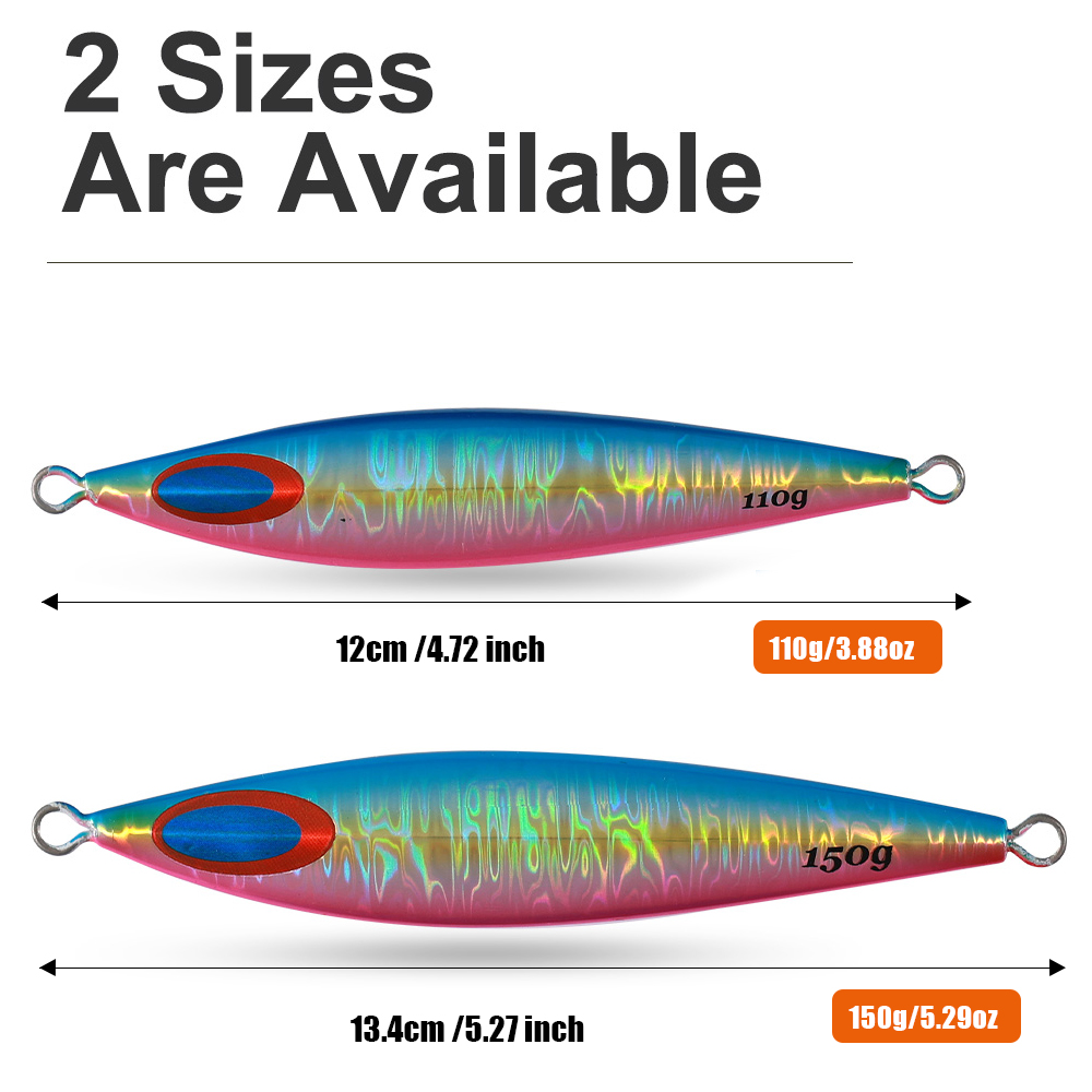 Jiggingpro New Arrivals FK Fishing Jigs 110g 150g Lead Metal Jigs Erratic Action Speed Jigging Saltwater Lure – Metal Lure – view 2