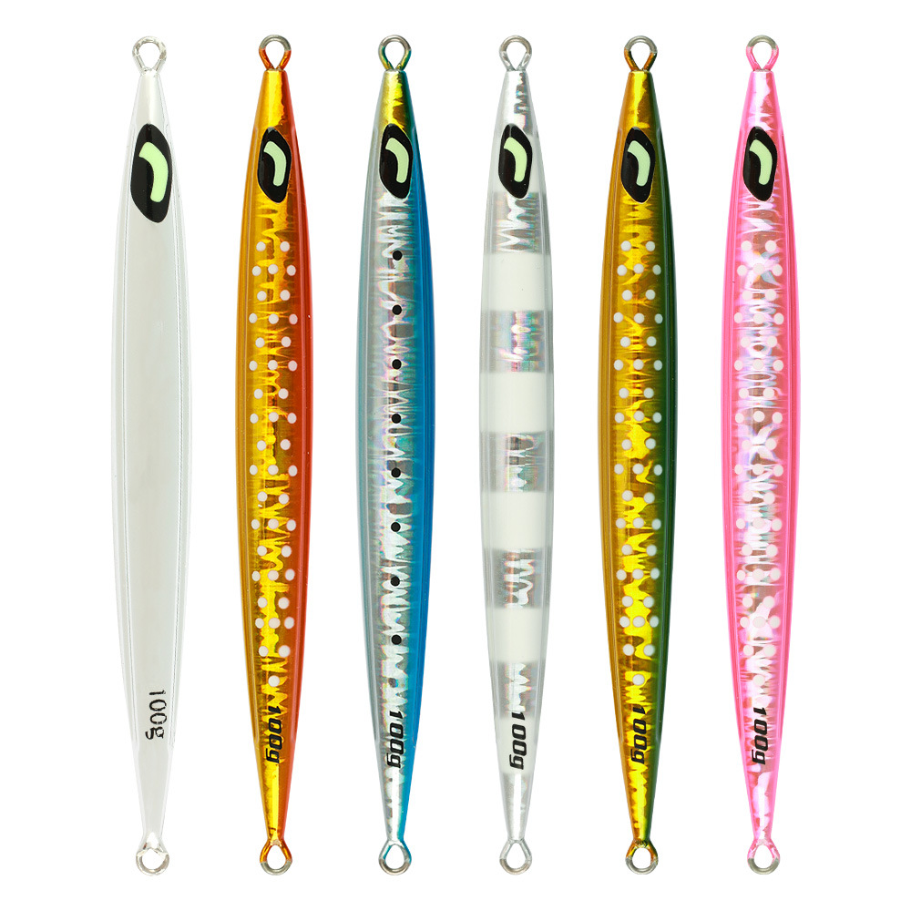 Hotsale 100g 150g 200g 300g Luminous Fast Sinking Metal Jig Lure Deep Sea Fishing Glow Eyes Jigger Bait with Best Price – Metal Lure – view 4