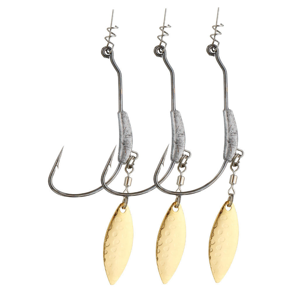 Wholesale 2g 3g 4g 5g 7g 9g Spring Lock Fishing Hook Lead Spinner Beast Fishing Jig Hook – Fishhook – view 3