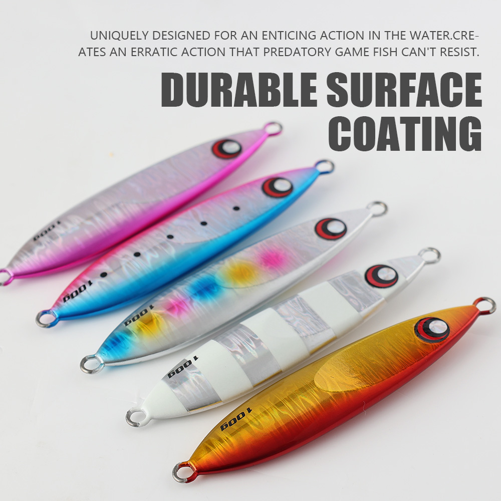 Jiggingpro Slow Blatt R Jig 60g 80g 100g 130g 160g Lead Jigging Lures Fishing Jigs for Bass Saltwater Fishing Lure – Metal Lure – view 3