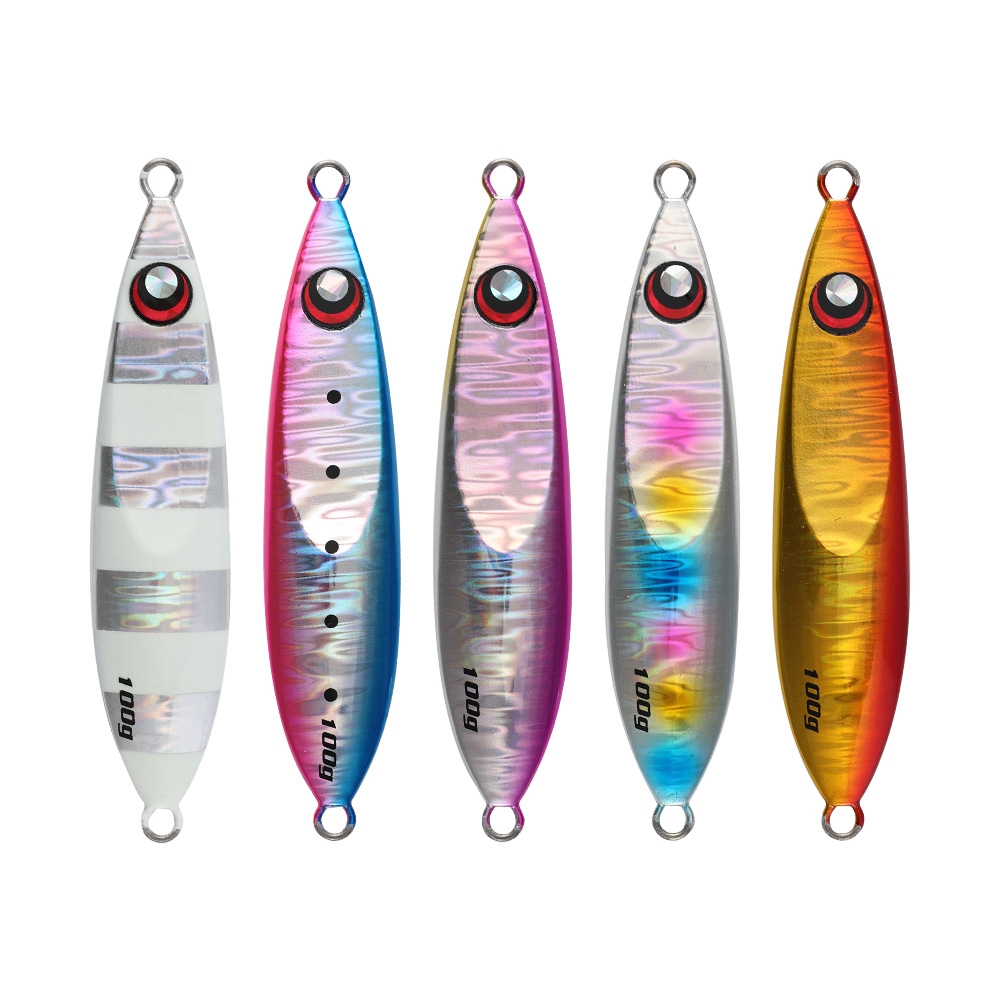 Jiggingpro Slow Blatt R Jig 60g 80g 100g 130g 160g Lead Jigging Lures Fishing Jigs for Bass Saltwater Fishing Lure – Metal Lure – view 1