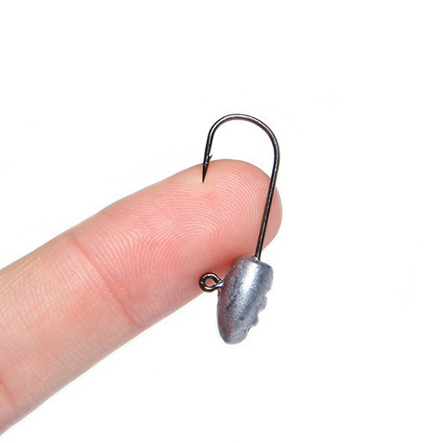 CHEERY 2g 3g 5g 7g 10g Jig Heads Hook Soft Artificial Bait Freshwater Seawater Barbed Lead Fishing Tackle Hooks – Fishhook – view 2