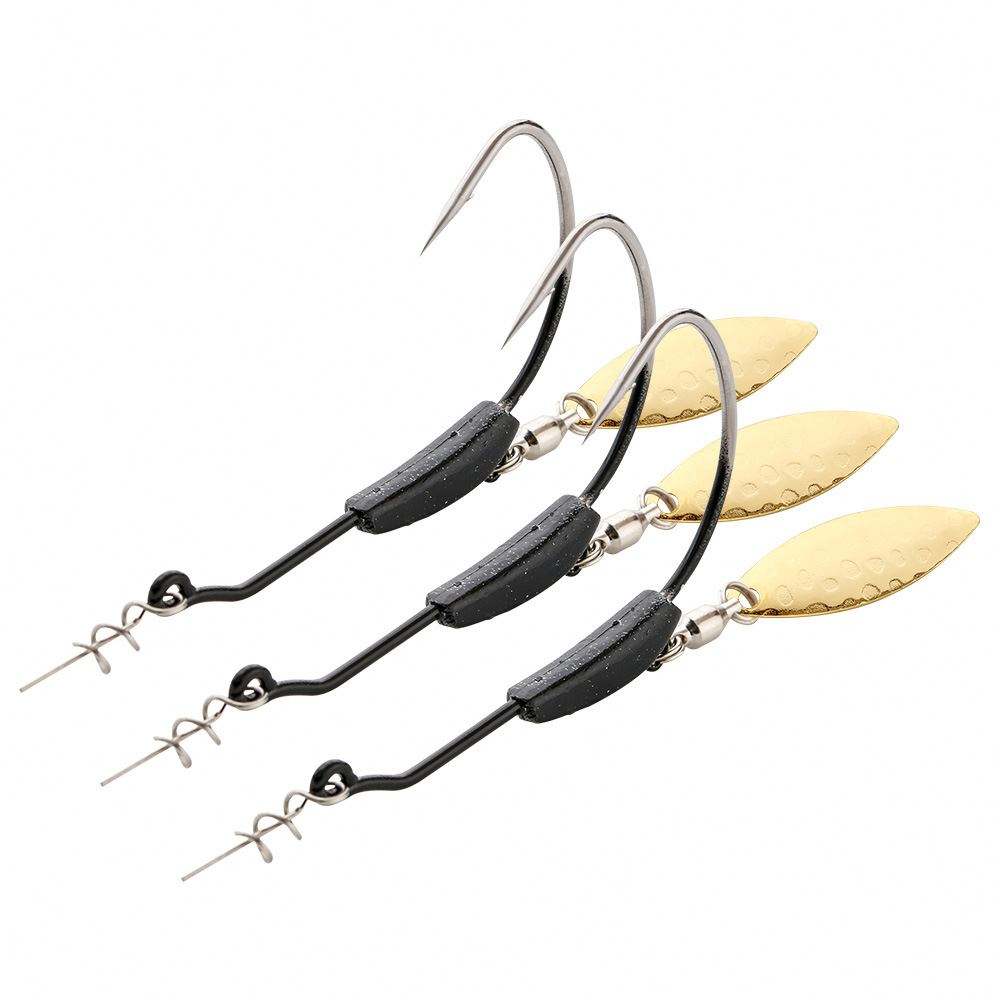 New Metal Soft Crank Bait Lead Fishing Crank Hook Spoon 3G-9G Spring Twist Lock Freshwater Fish Catfish Freshwater Fish Catfish – Fishhook – view 1
