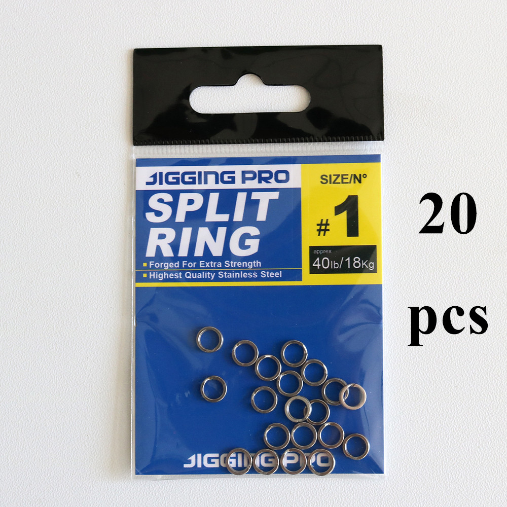 Packaged 6.2mm-14.3mm Polished Hight Quality 304 Stainless Steel Fishing Tackle Accessories Spilt Rings – Fishhook – view 4