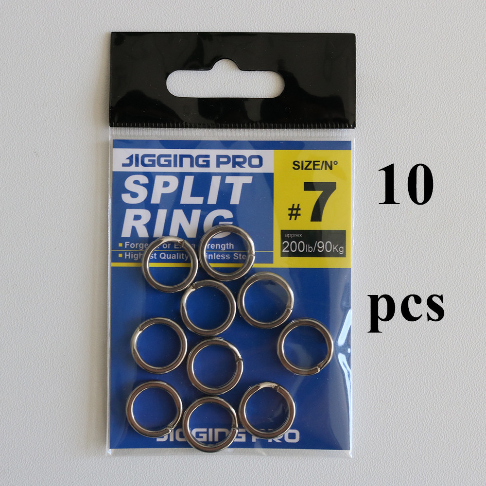 Packaged 6.2mm-14.3mm Polished Hight Quality 304 Stainless Steel Fishing Tackle Accessories Spilt Rings – Fishhook – view 5