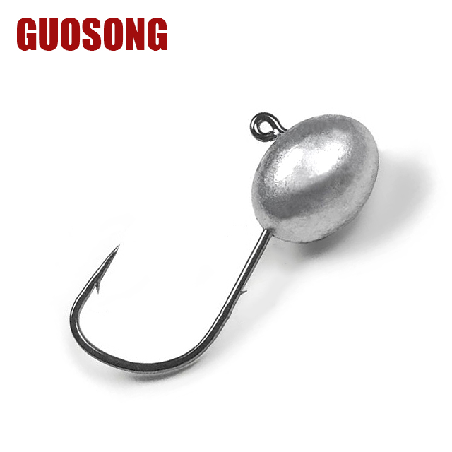 Mustad Flat Reinforced Thin Hook Double Back Lead Hook 2 Baithholders sharp Needle Point Round Head Jig Hook – Fishhook – view 1