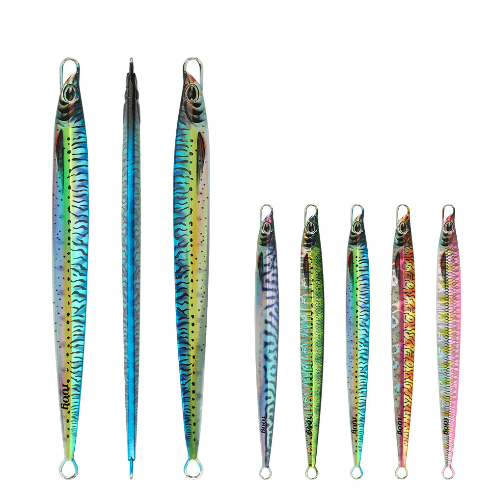 Deep Sea Speed Sinking 80g 100g Jigging Metal Saltwater Fishing Lure 3D Printed Mackerel Vertical Jig Lure – Metal Lure – view 2