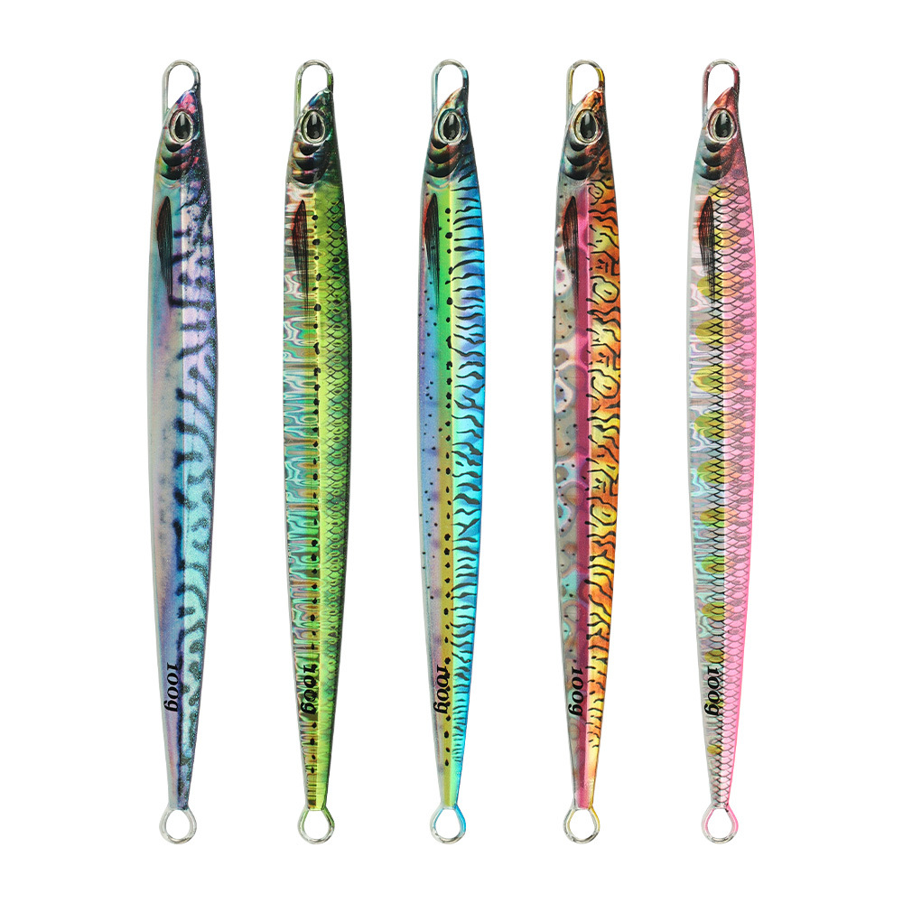 Deep Sea Speed Sinking 80g 100g Jigging Metal Saltwater Fishing Lure 3D Printed Mackerel Vertical Jig Lure – Metal Lure – view 1