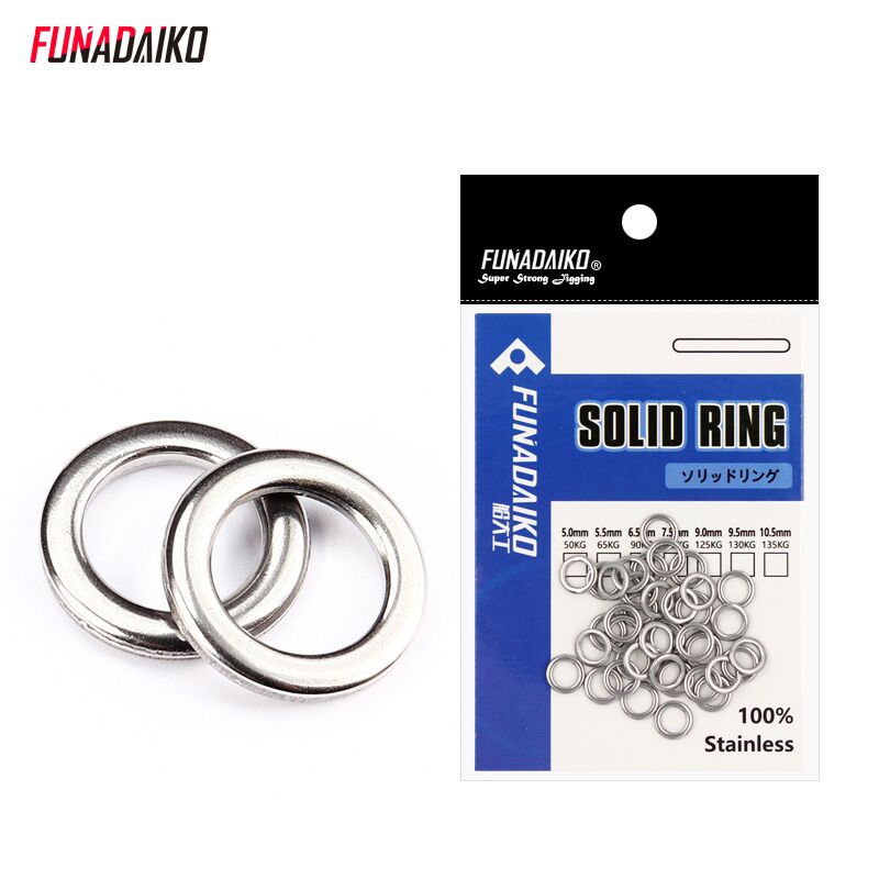 Cheery Stainless Steel Swivel Fishing Ring for Lure Fishing Saltwater Ocean Use Durable Solid Ring for Marlin & Bass – Fishhook – view 1
