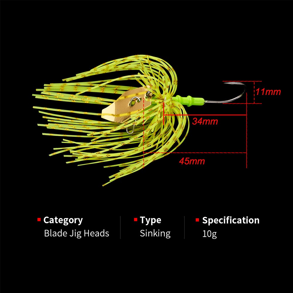 CHEERY 10g Water-blocking Board Composite Rotating Sequins Anti-hanging Bottom Sequins Lure Lure Artificial Bait – Fishhook – view 3