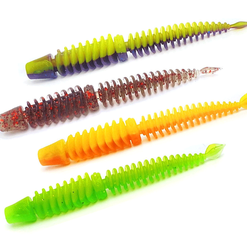 8cm 2g Anti-Thread Needle Tail TPR Large Big Game Plastic Swimbait Deep Sea Fish Gear Soft Fishing Lure Bait – Worms & Grubs – view 1
