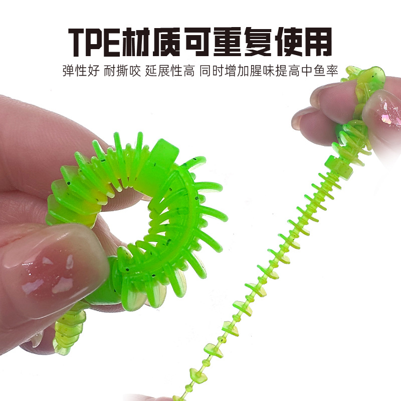 8cm 2g Anti-Thread Needle Tail TPR Large Big Game Plastic Swimbait Deep Sea Fish Gear Soft Fishing Lure Bait – Worms & Grubs – view 3