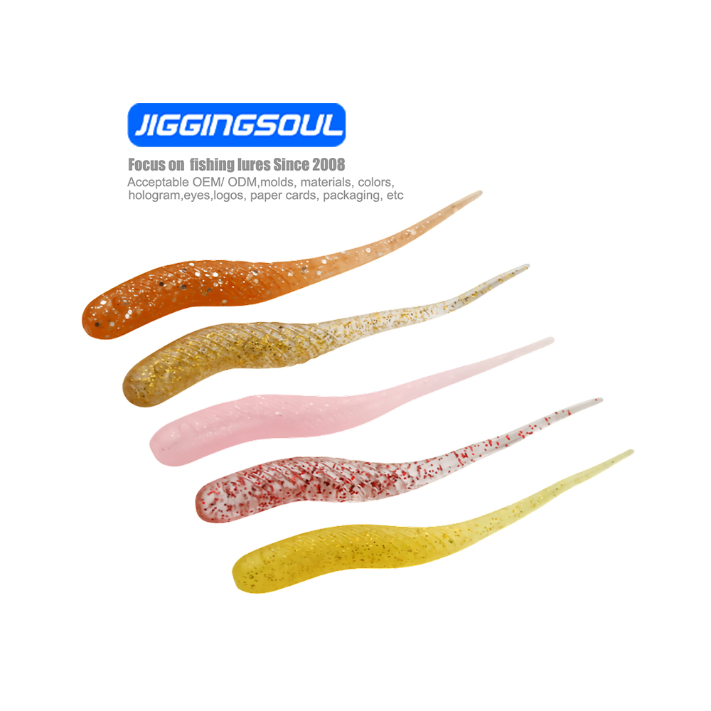 JIGGINGSOUL-SL087-4cm0.34g 20pcs/Bag Soft Bait Soft Lure PVC Material Root Soft Worm Lure Soft Fishing Lure – Worms & Grubs – view 1