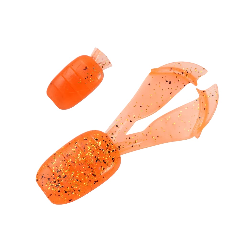 Cheery SL090 Hot Sale 7cm 4.5g 6pcs/bag Artificial Bearded Shrimp Soft Fishing Lure Set Salmon Plastic Soft Baits Without Hooks – Worms & Grubs – view 2