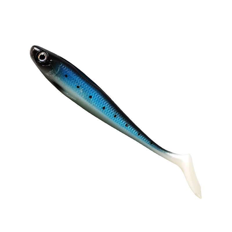 New 9cm 6g Paddle Tail Soft Plastics Lures 7pcs Per Bag t Tail Soft Plastic Fishing Shad Lure – Worms & Grubs – view 3