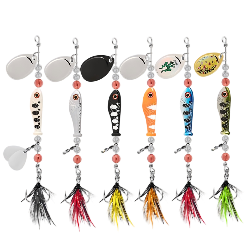 CHEERY 12G Spinner Bait Fishing Lure Multiple Blade Jig Dancer Buzzbait Wobbler Chatterbait for Bass Pike Bottom Fishing Metal – Metal Lure – view 4