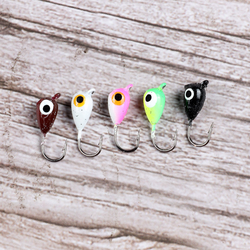 Wholesale 1.5g 1.7cm Ice Fishing Jig Paint Jigs Winter Ice Jigging Crappie Sunfish Perch Walleye Pike Fishing Lure Baits – Fishhook – view 5