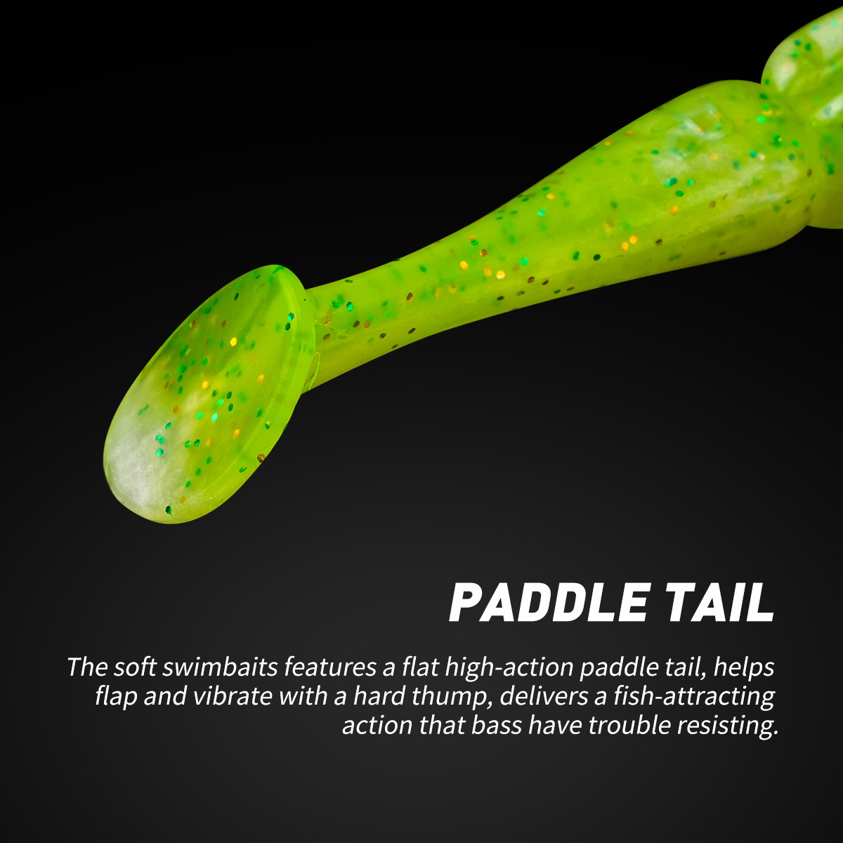 4PCS 11CM 12G Soft Lure Paddle Tail Double-Joint Large T-Tail PVC BaitBeaked Bass Soft Insect for Mandarin Fish Sea Fishing – Worms & Grubs – view 3