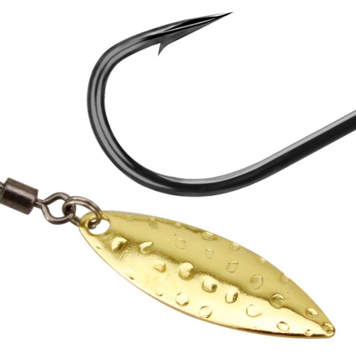 Wholesale 3D Eyes 7.2g 9.2g 16.4g High Carbon Material Fishing Lead Jig Head with Spoon Blade for Soft Worms Lure – Fishhook – view 5