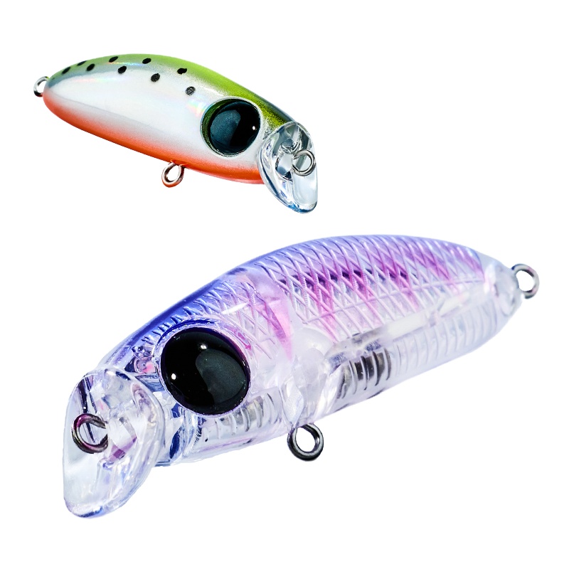 High Quality 2g Floating Minnow Lure ABS Material Artificial Hard Bait for Bass Perch Freshwater Fishing Hooks Direct – Minnow – view 2