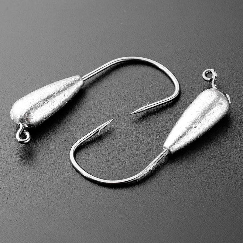 3g/4.5g/7g/9g Lure JIG Soft Worm Hook Lead Hook for Carp Fishing Specialized in Mandarin Fish and Sea Perch 24pcs/Pack – Fishhook – view 2