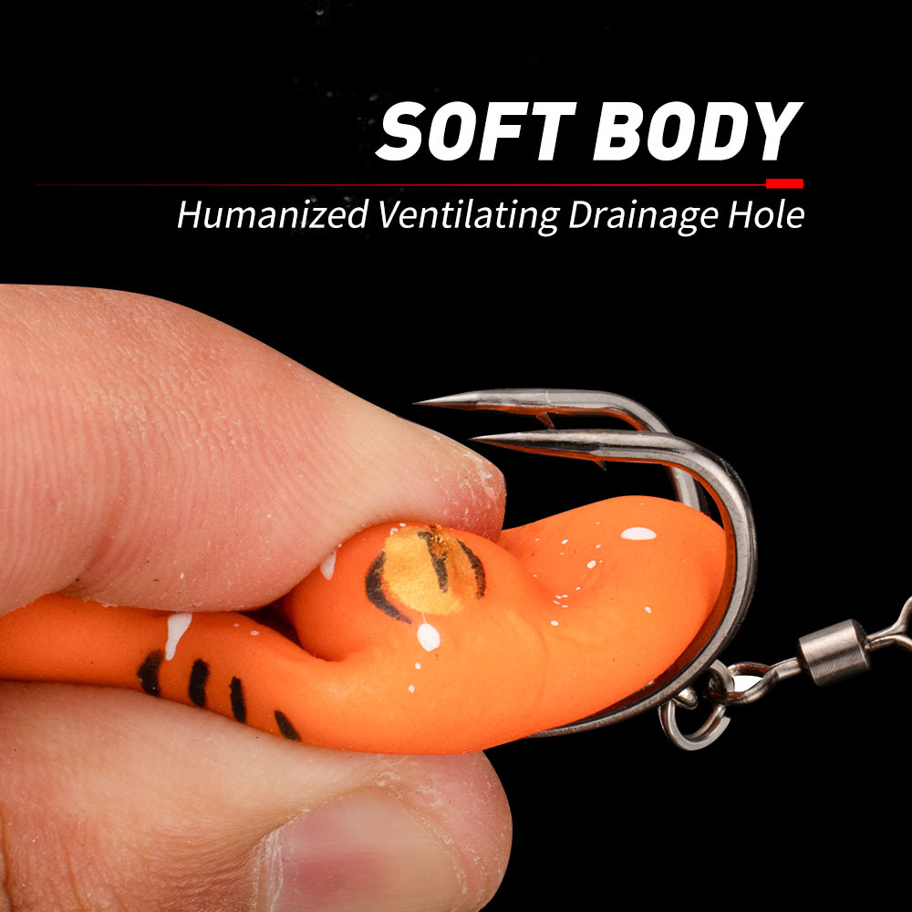 CHEERY 4cm 6.5g 5color New Thumb Mini Long-range Trumpet Heavy Grass Area Modified Frog Thunder Frog Fishing Lure – Frog – view 4