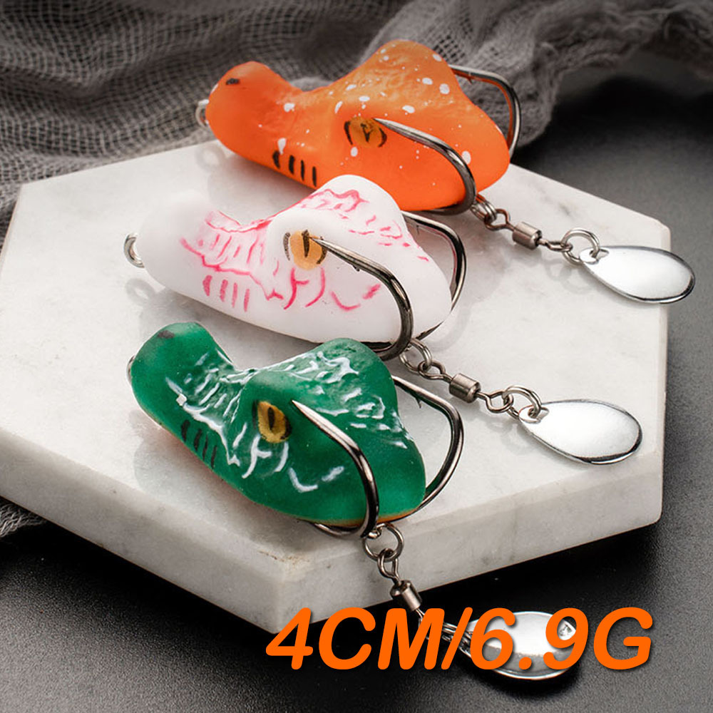 CHEERY 4cm 6.5g 5color New Thumb Mini Long-range Trumpet Heavy Grass Area Modified Frog Thunder Frog Fishing Lure – Frog – view 2
