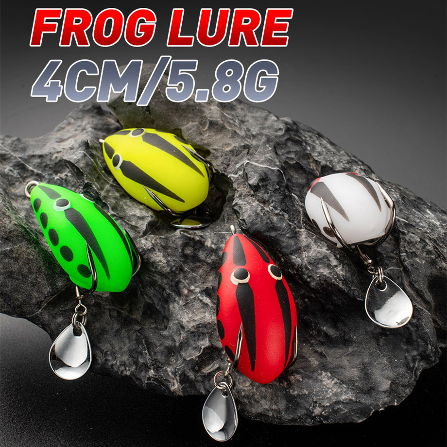 New Design Frog Lure 40mm 5.5g Bait Thailand Style Handmade Mini Ray Sequin Frog Lure – Frog – view 5