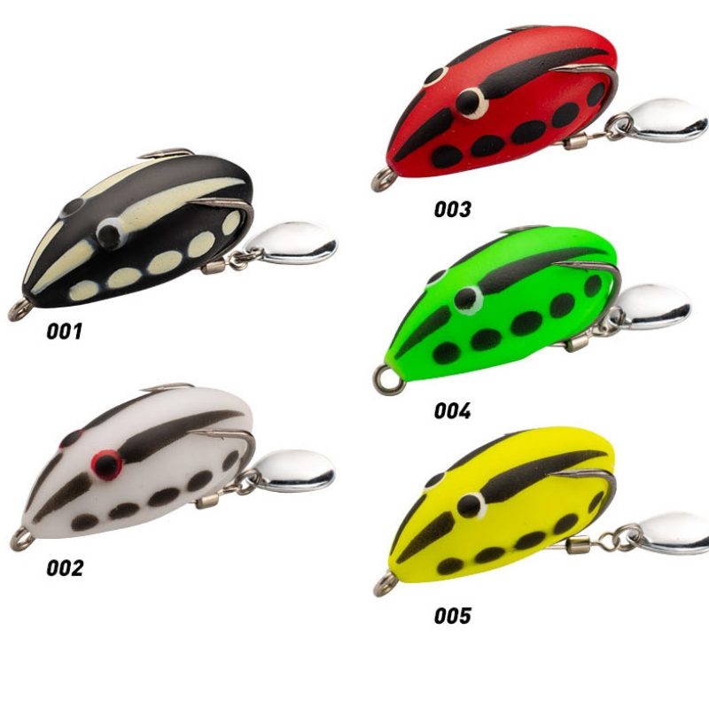New Design Frog Lure 40mm 5.5g Bait Thailand Style Handmade Mini Ray Sequin Frog Lure – Frog – view 1