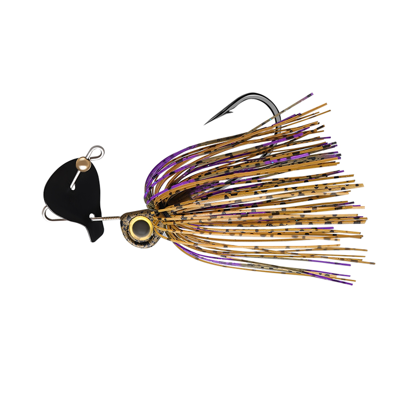CHEERY 15g Buzzbait Lure Spinnerbait Skirts Metal Jigging Spoon Fishing Jig Head Swimbait for Bass Metal Sequin Lure – Fishhook – view 3