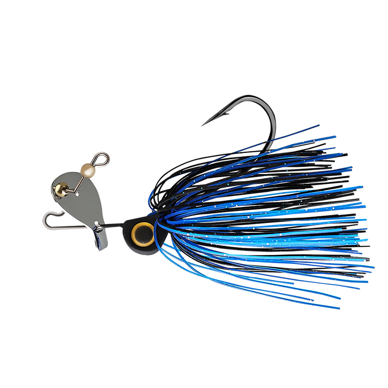 CHEERY 15g Buzzbait Lure Spinnerbait Skirts Metal Jigging Spoon Fishing Jig Head Swimbait for Bass Metal Sequin Lure – Fishhook – view 4