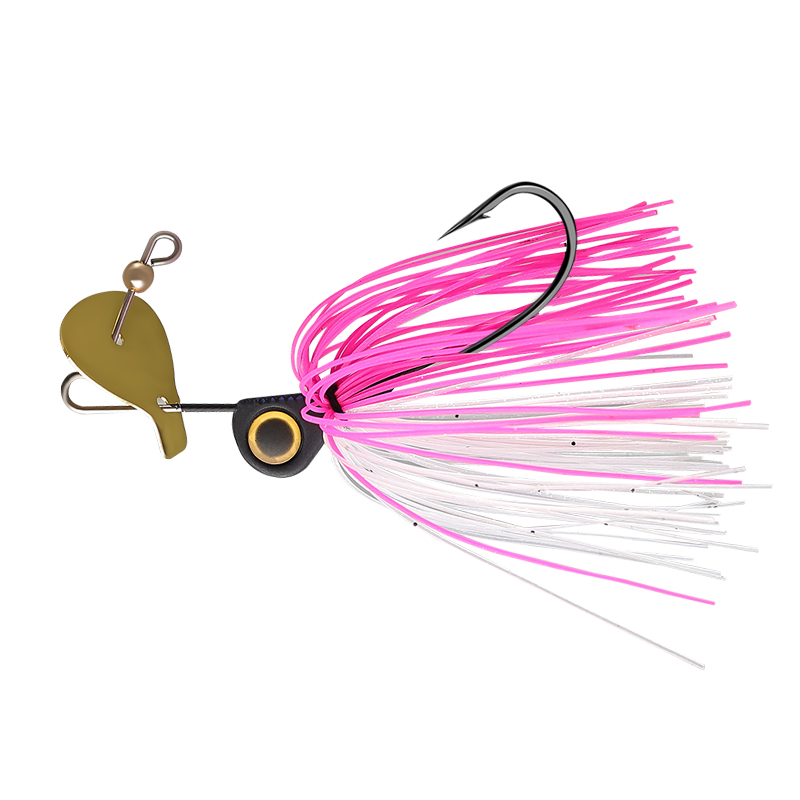 CHEERY 15g Buzzbait Lure Spinnerbait Skirts Metal Jigging Spoon Fishing Jig Head Swimbait for Bass Metal Sequin Lure – Fishhook – view 5