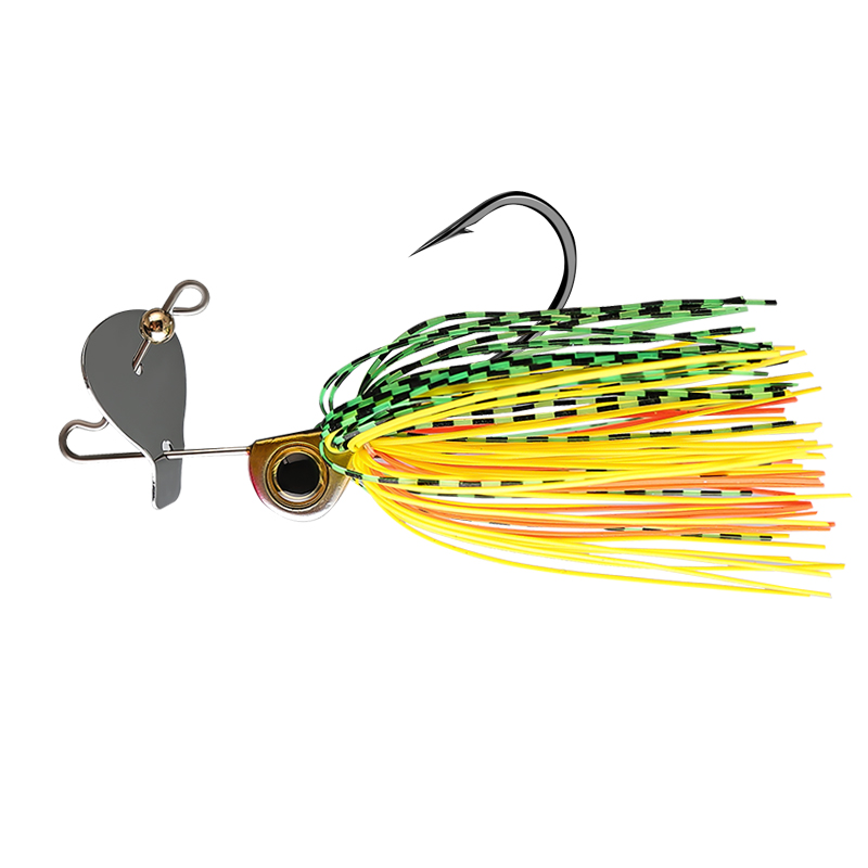 CHEERY 15g Buzzbait Lure Spinnerbait Skirts Metal Jigging Spoon Fishing Jig Head Swimbait for Bass Metal Sequin Lure – Fishhook – view 2