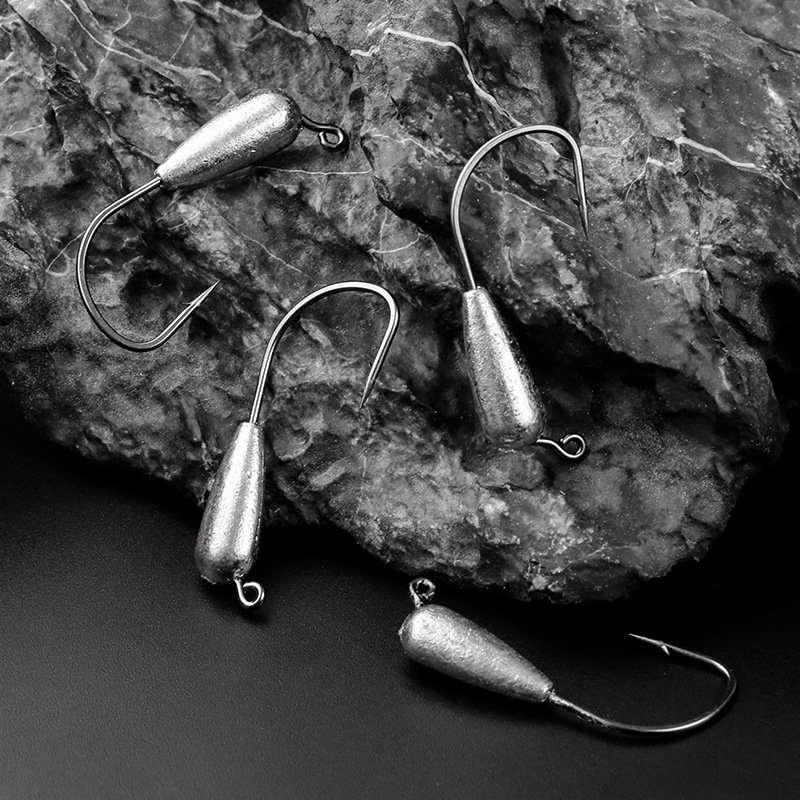 CHEERY Jig Head Hook for Soft Worm Lures, Special Jig Hooks Specially Designed for Mandarin Fish & Sea Bass – Fishhook – view 4