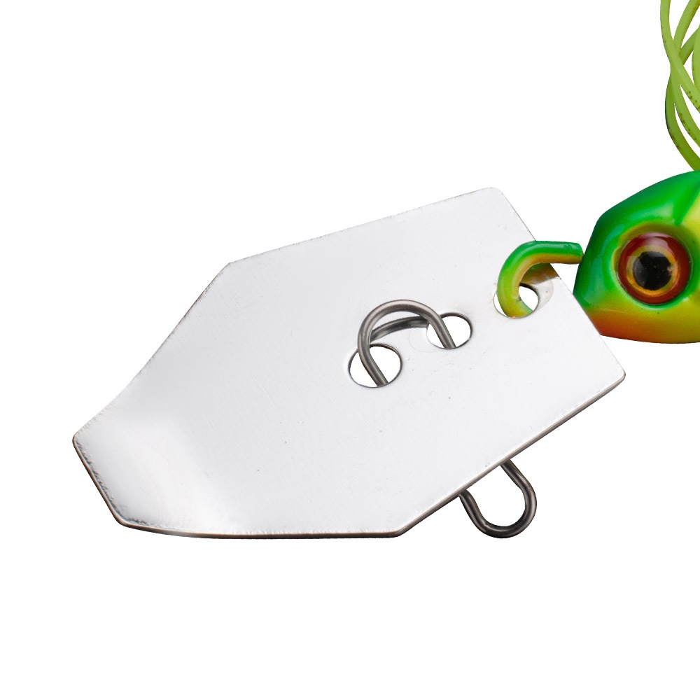 New PVC Bearded Man Baffle Lure Anti-Hanging 7G/9G/11G/14G/21G Rotating Sequins for Trout & Bass Bottom Fishing Ocean Beach – Metal Lure – view 3