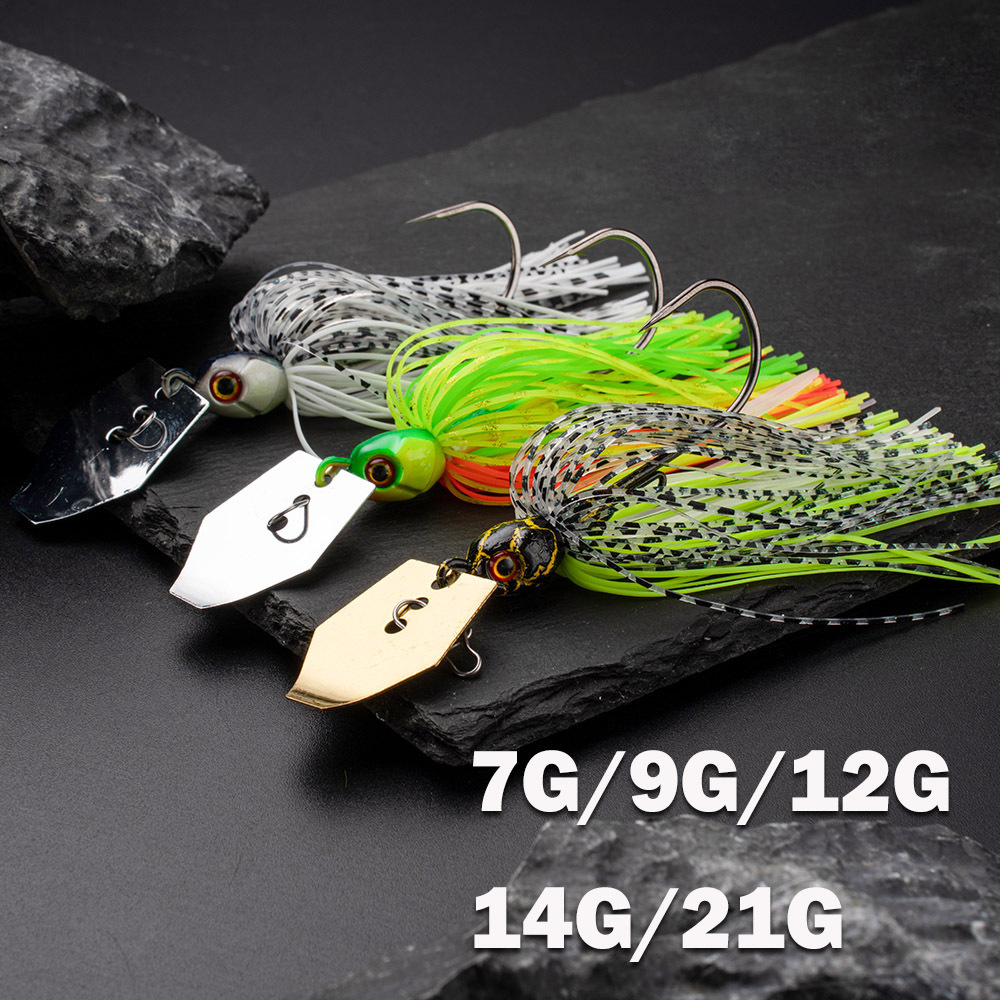 New PVC Bearded Man Baffle Lure Anti-Hanging 7G/9G/11G/14G/21G Rotating Sequins for Trout & Bass Bottom Fishing Ocean Beach – Metal Lure – view 2