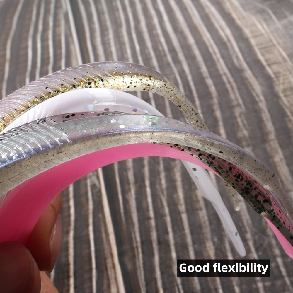 Cheery 125mm 3.8g 3" Needle Tail Slow Sinking Silicone Trout Worm Artificial Soft Bait Fishing Lure for Sea & Earth Worm – Worms & Grubs – view 3