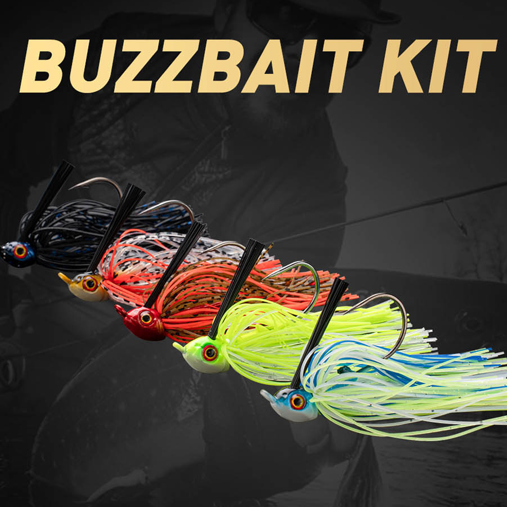 JOHNCOO 12G/15G Fishing Bait Beard Skirt Lure Spinner Baits Buzzbait Wobbler Chatter Bait for Bass with Swim Jig Blades Pesca – Metal Lure – view 2