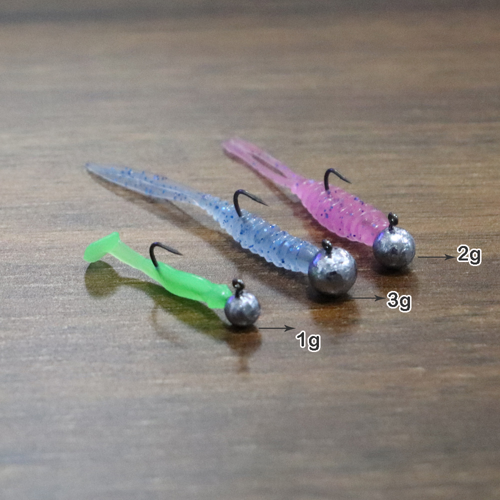 CHEERY 1g/1.5g/2g/3g/5g/7g Fishing Hook High Quality Jig Head Ball Shape Lead Jig Head Jig Hook – Fishhook – view 3