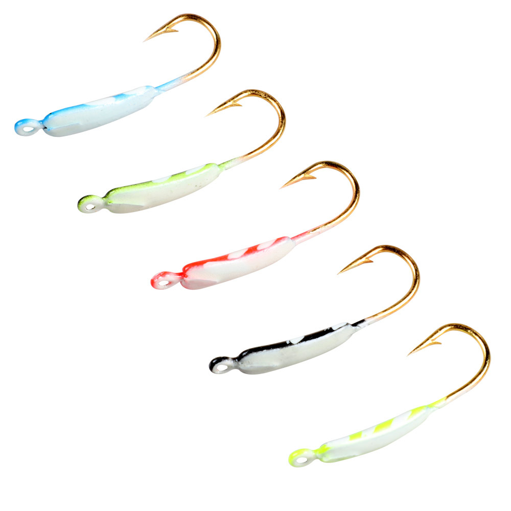 WEIHE 25mm/0.7g Luminous Ice Fishing Hook Mini Lead Fish Hook Root Fishing Hook – Fishhook – view 4