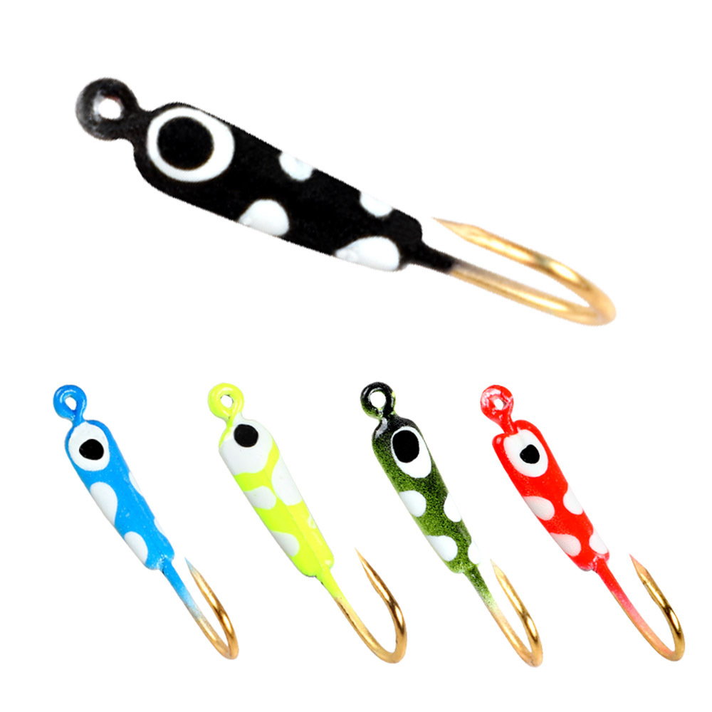 WEIHE 25mm/0.7g Luminous Ice Fishing Hook Mini Lead Fish Hook Root Fishing Hook – Fishhook – view 1