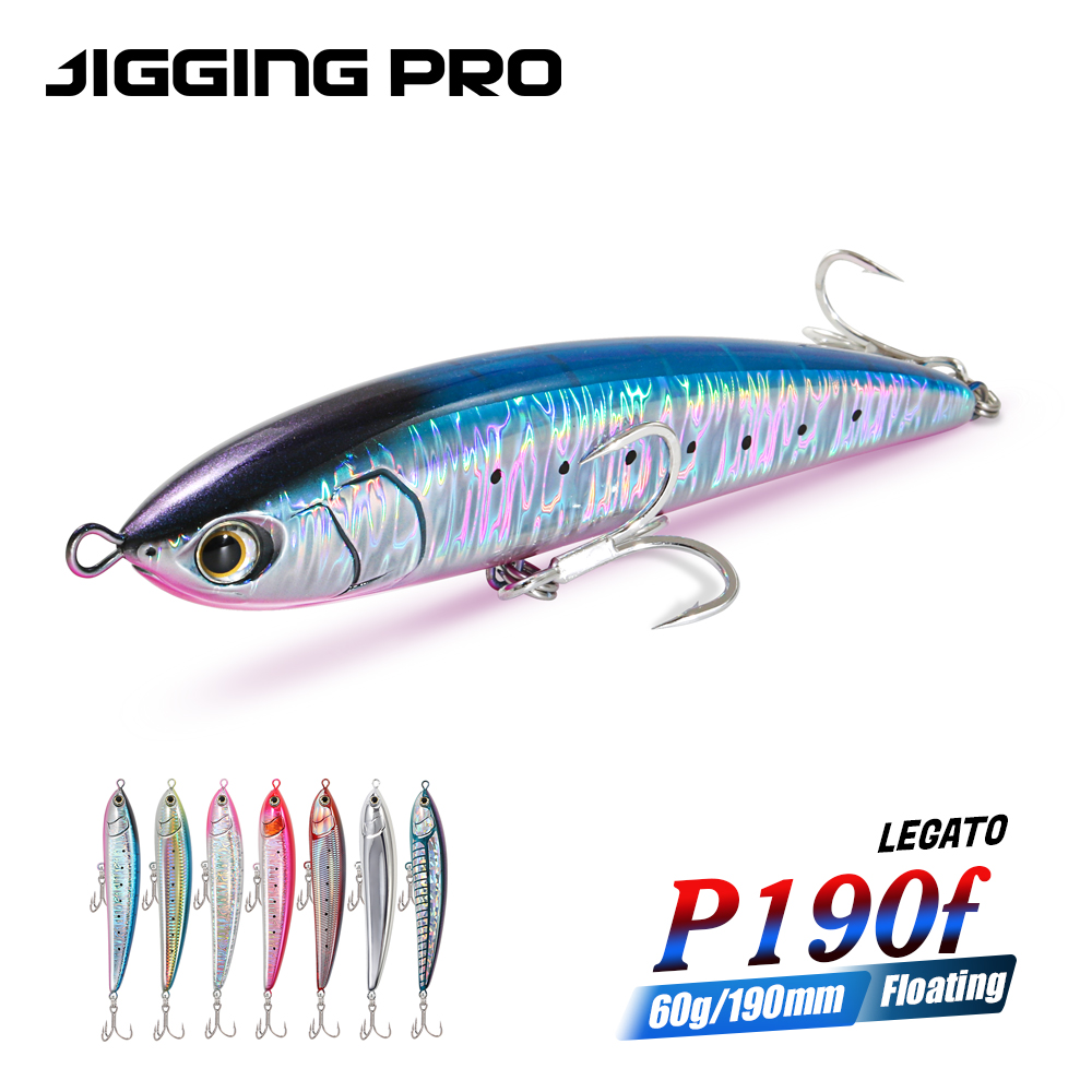Jigging Pro 190mm 60g Hard Bait Pencil Fishing Lure ABS Material Floating Stick Bait for Saltwater Fish Ocean Boat Fishing Tuna – Pencil – view 3