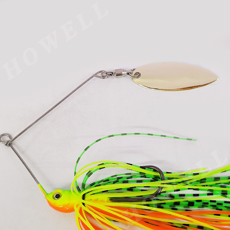 CHEERY 7.5g 22cm Gold Shiner Spinnerbaits Luminous Colorful Skirts Metal Jig Head for Freshwater Saltwater Fishing Rivers Lakes – Metal Lure – view 3