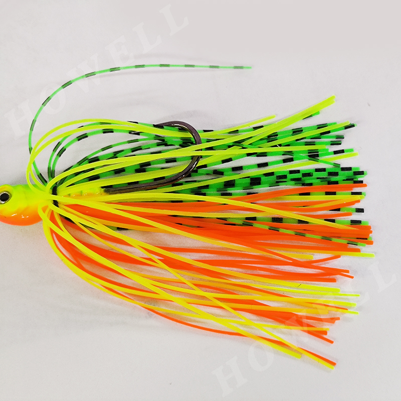 CHEERY 7.5g 22cm Gold Shiner Spinnerbaits Luminous Colorful Skirts Metal Jig Head for Freshwater Saltwater Fishing Rivers Lakes – Metal Lure – view 4
